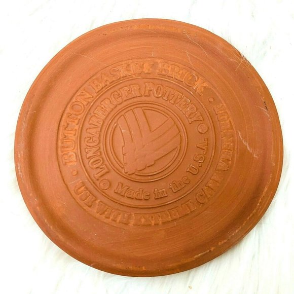 Longaberger Kitchen Longaberger Pottery Button Basket Brick Bread